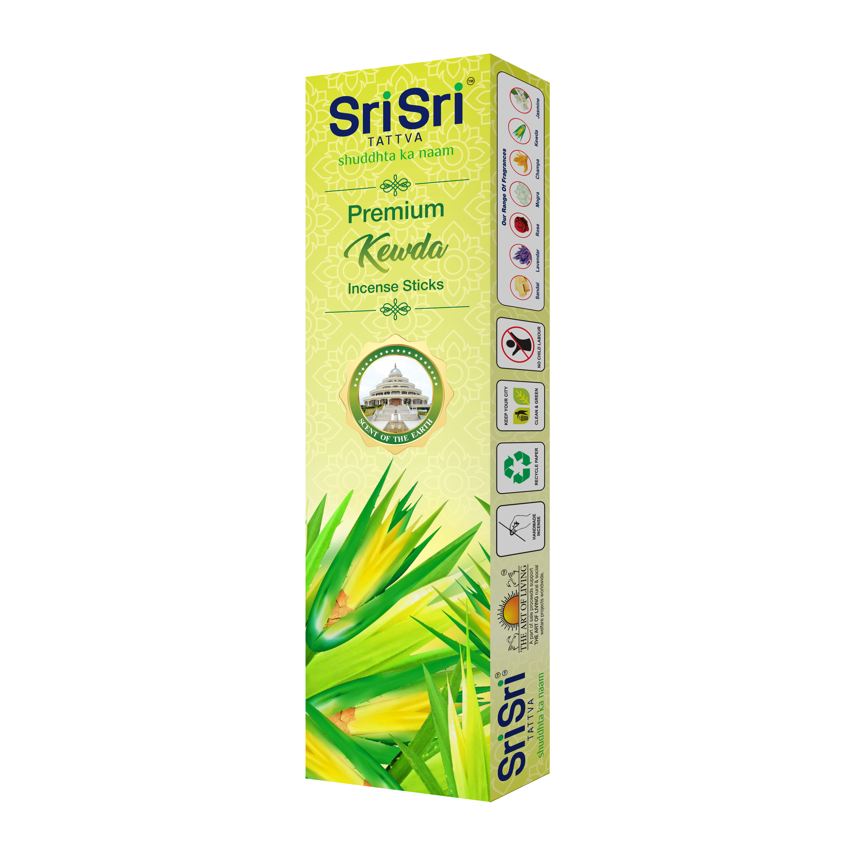 Premium Kewda Incense Sticks For Pooja | 55 Agarbatti Sticks | Fragrances – Natural Kewda | 100 g