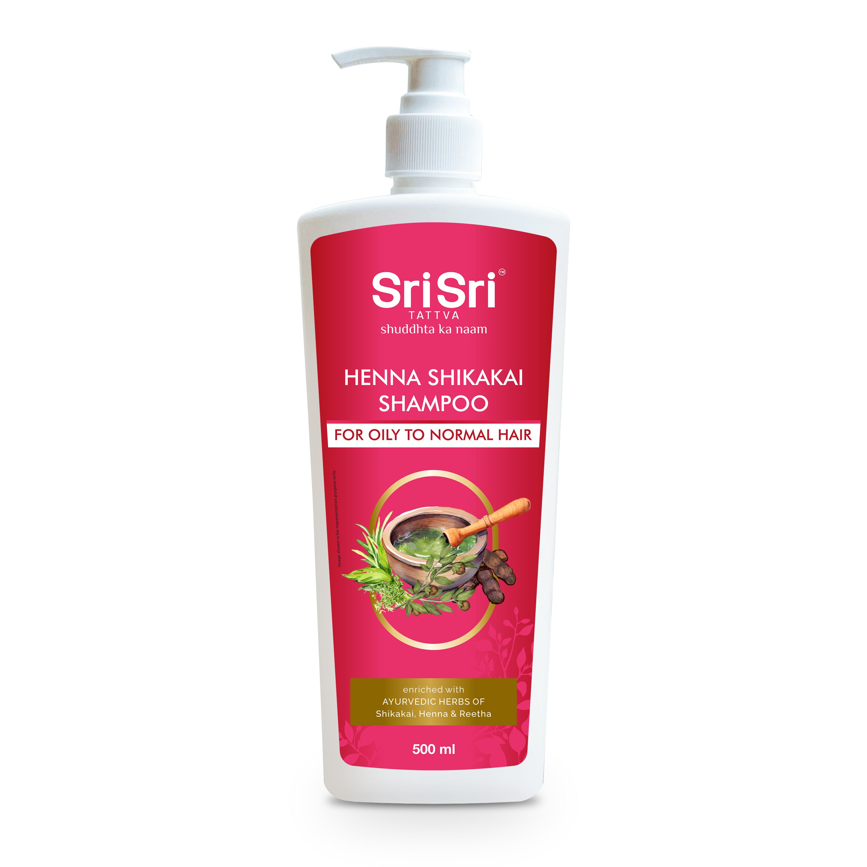 Henna Shikakai Shampoo - For Silky Smooth & Conditioned Hair, 500 ml