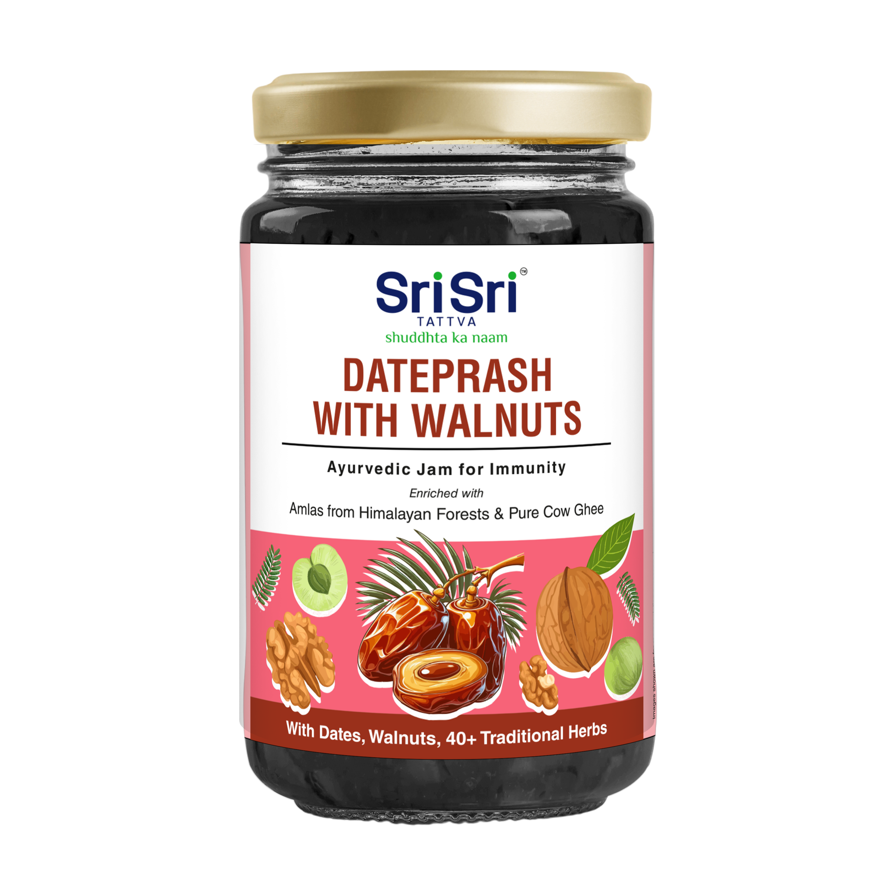 Dateprash with Walnuts – Ayurvedic Jam for Immunity | Ayurvedic Immunity Booster | 40+ Ayurvedic Herbs | 450g