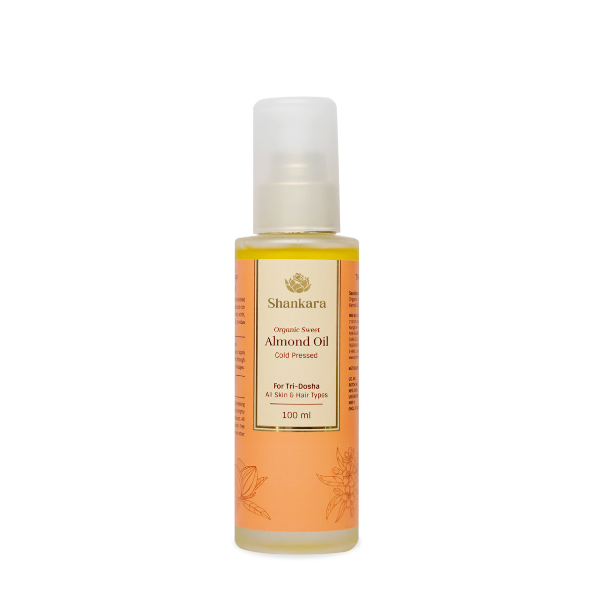 Organic Sweet Almond Oil by Shankara - 100 ml