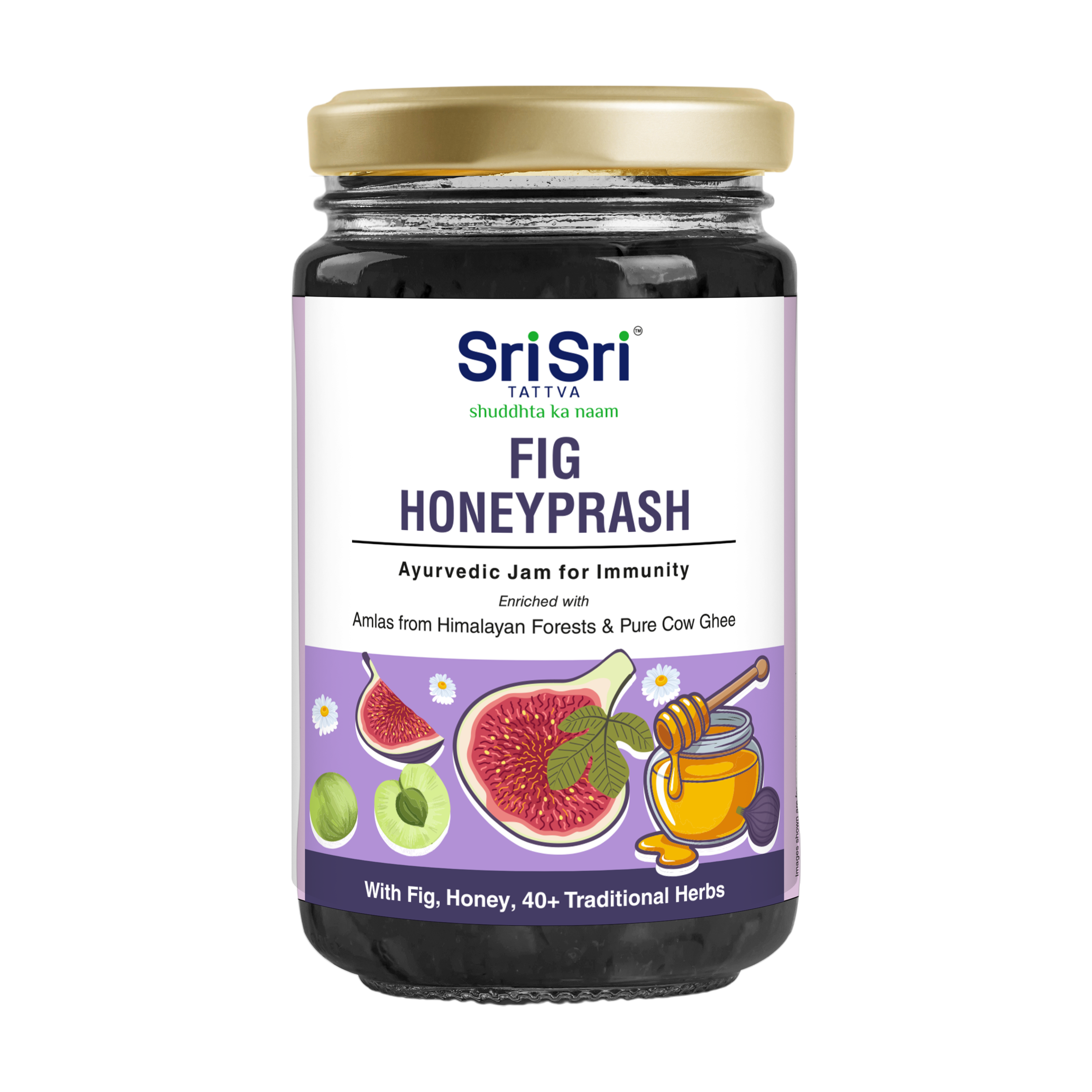 Fig Honeyprash – Ayurvedic Jam for Immunity | Ayurvedic Immunity Booster | 40+ Ayurvedic Herbs | 450g