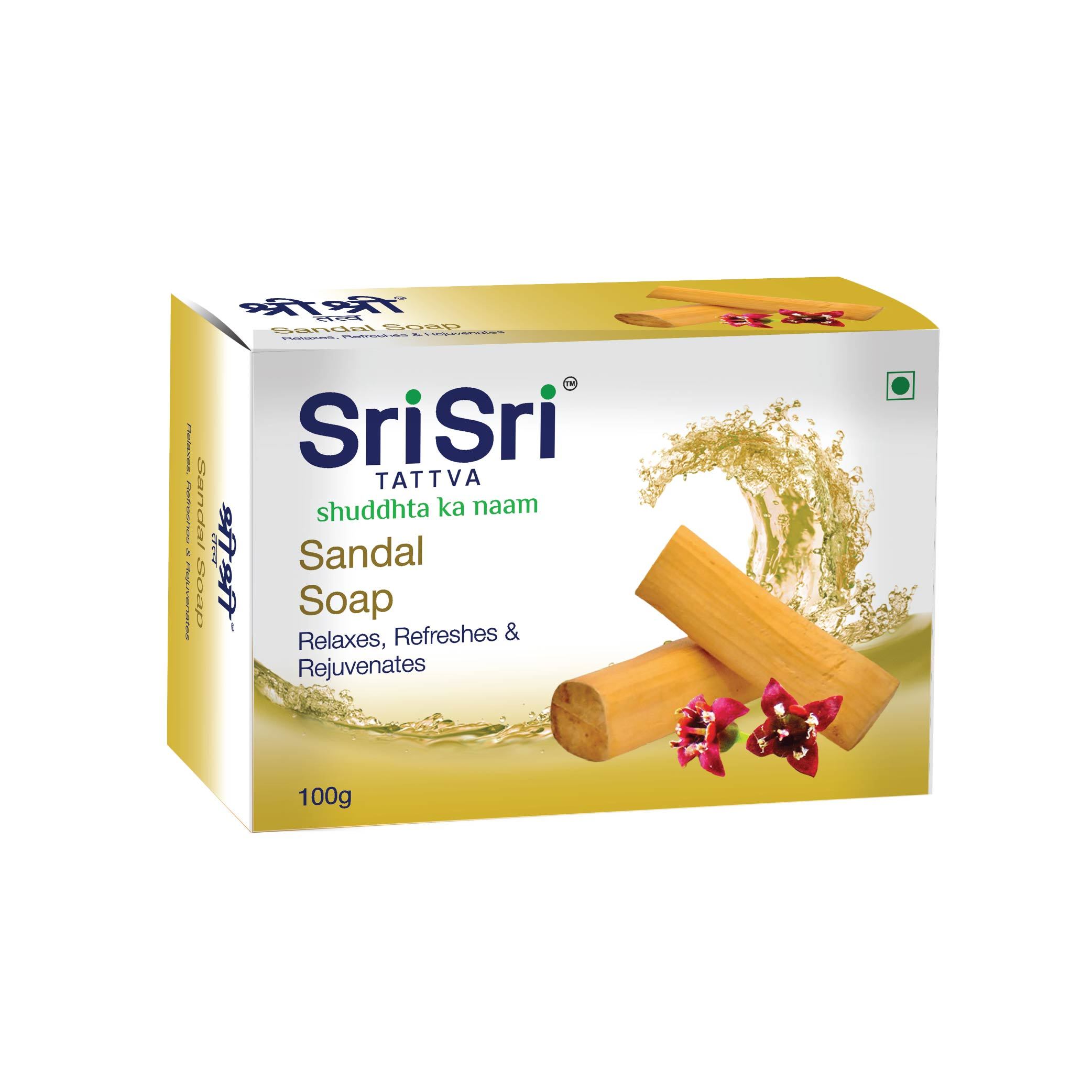 Sandal Soap - Relaxes, Refreshes & Rejuvenates, 100 g